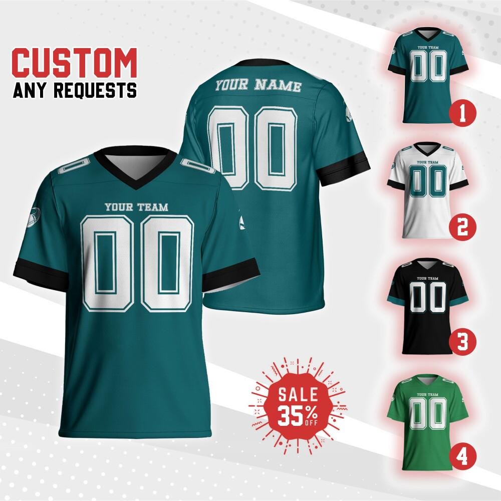 Personalized Team Eagle Football Jersey Collection, Shirt For Adult Kid, Custom Football Jersey shirt , Game Day Outfit