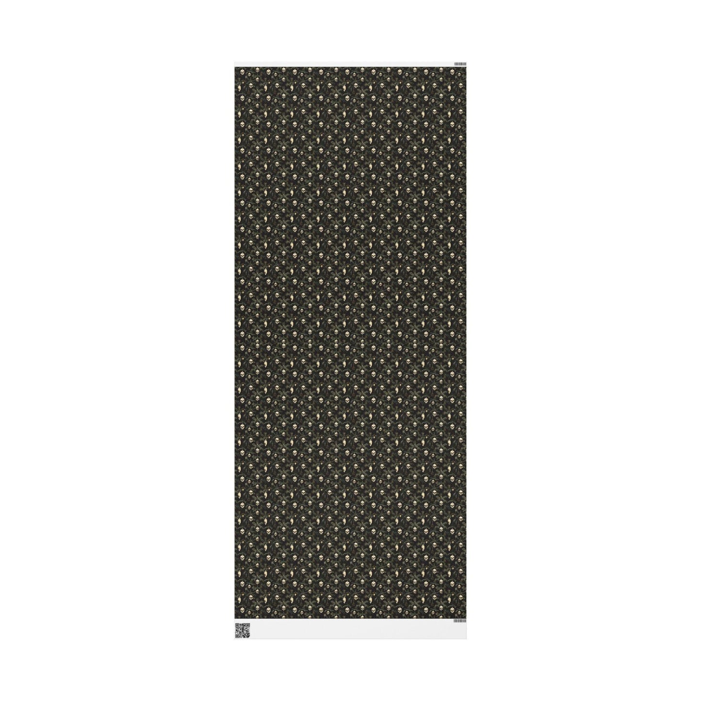 Skull Christmas Wrapping Paper Roll, Goth Holiday Gift Wrap in Black and Red for Dark Christmas Vibes #2