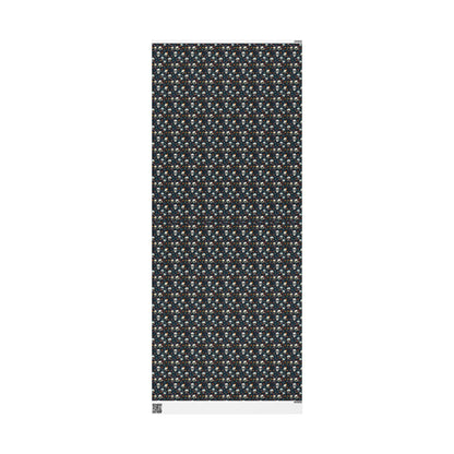 Skull Themed Christmas Wrapping Paper Roll, Dark Alternative Gothmas Holiday Gift Wrap #9