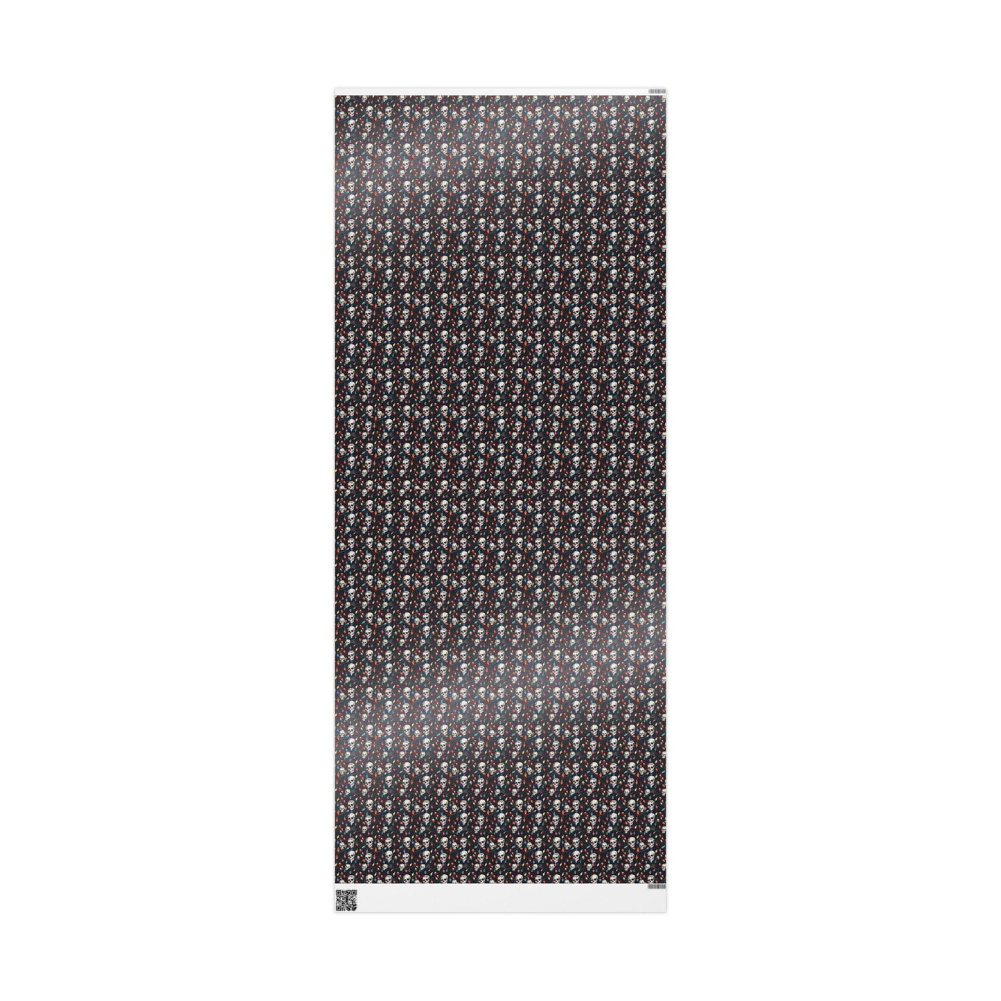 Gothmas Wrapping Paper Roll, Black Christmas Gift Wrap with Skulls for Alternative Holiday Gifts #13