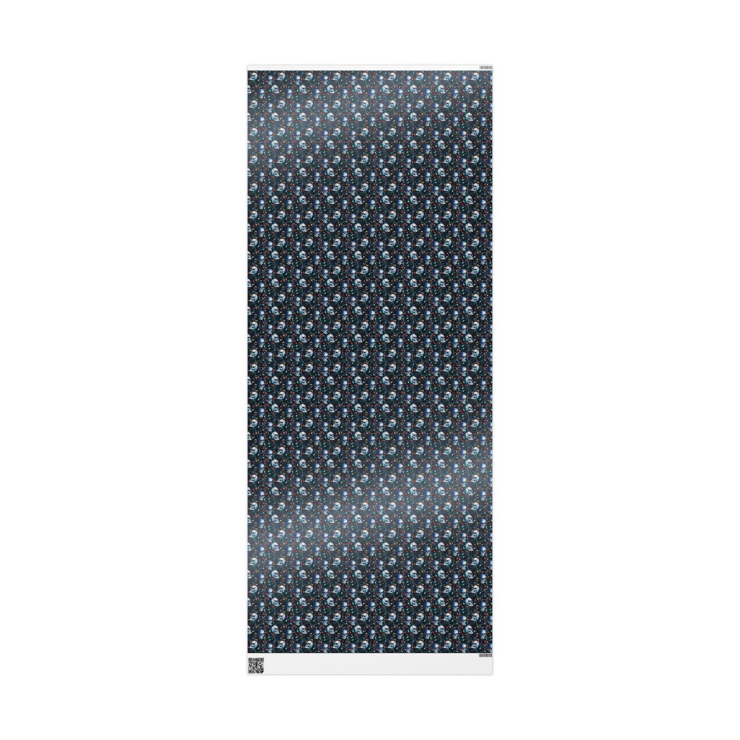 Holiday Wrapping Paper Roll with Skulls, Dark Christmas Gift Wrap for Goth and Horror Fans #18