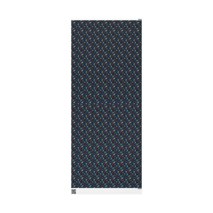 Dark Holiday Wrapping Paper Roll, Gothic Skull Christmas Gift Wrap for Gothmas Packaging #11