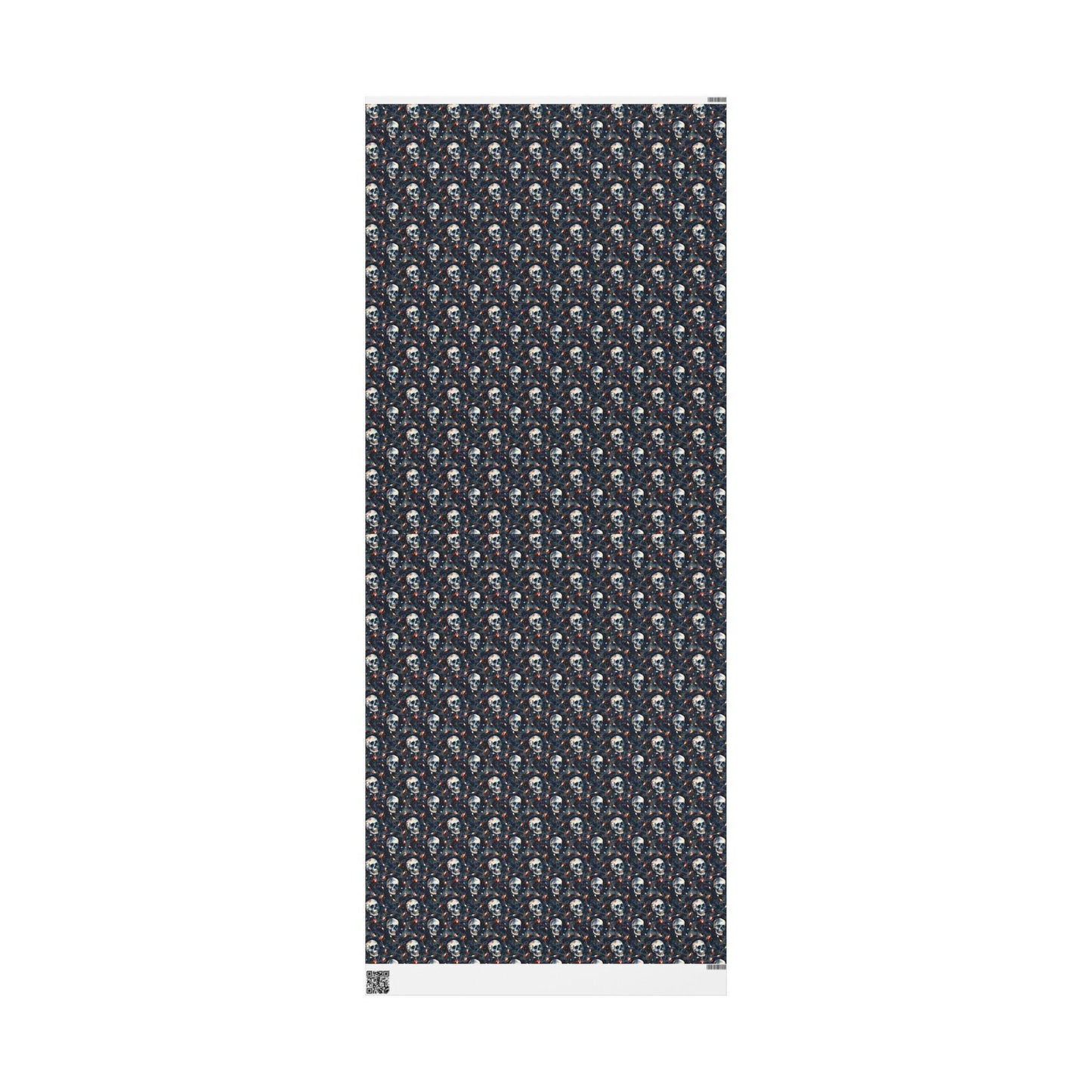 Alternative Gothic Christmas Wrapping Paper Roll, Skulls and Snow Design for Gothmas Packaging #17