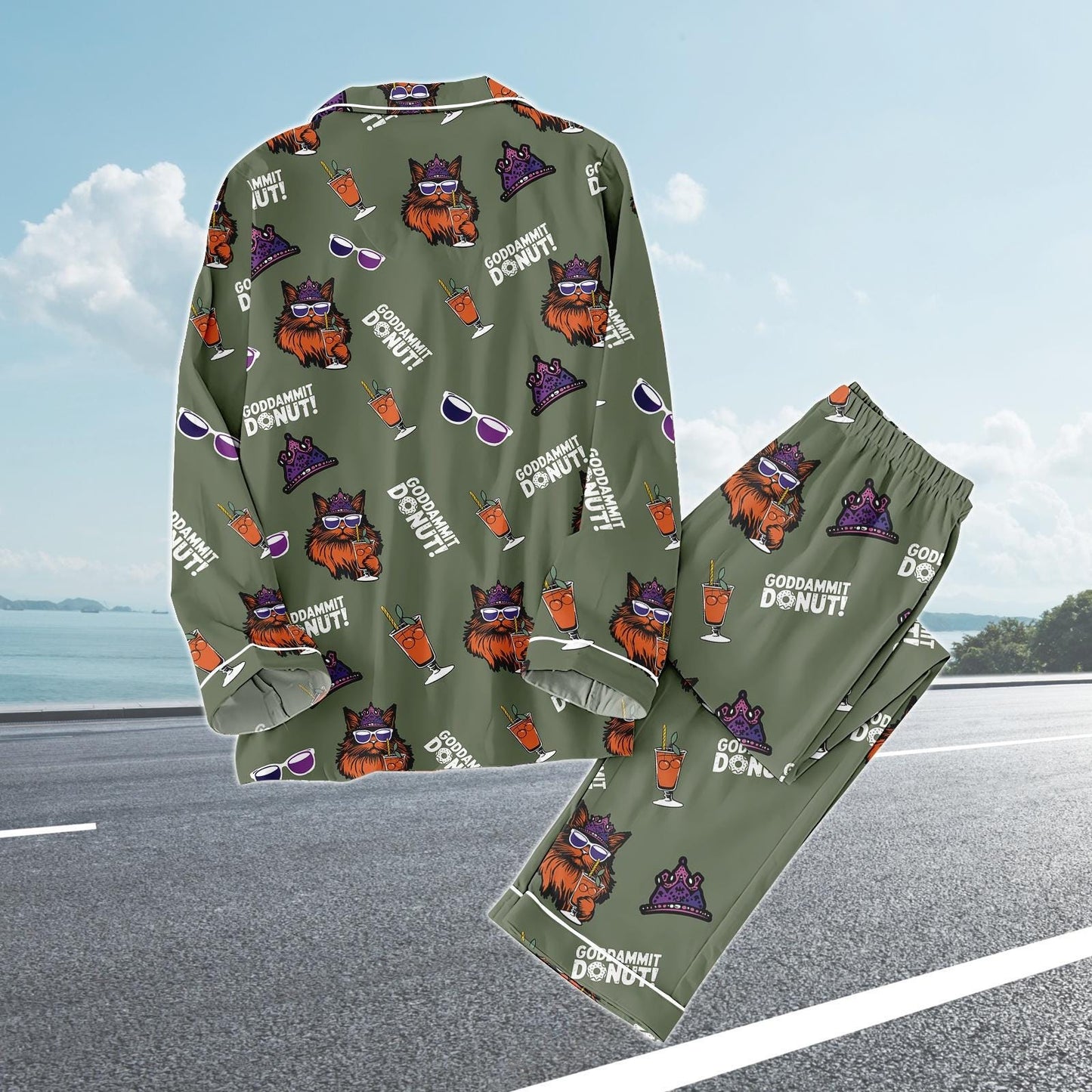 Dungeon Crawler Carl Pajamas Set, Sci Fi Book Pajamas Women, Dungeon Crawler Carl Pajamas For Fan, Cozy Reading Matching Pajamas Set