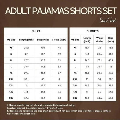 Flower Leaf Pajama Set, Summer Matching Short Sleeve Shirt and Shorts PJs, Loungewear for Women, Gift for Her