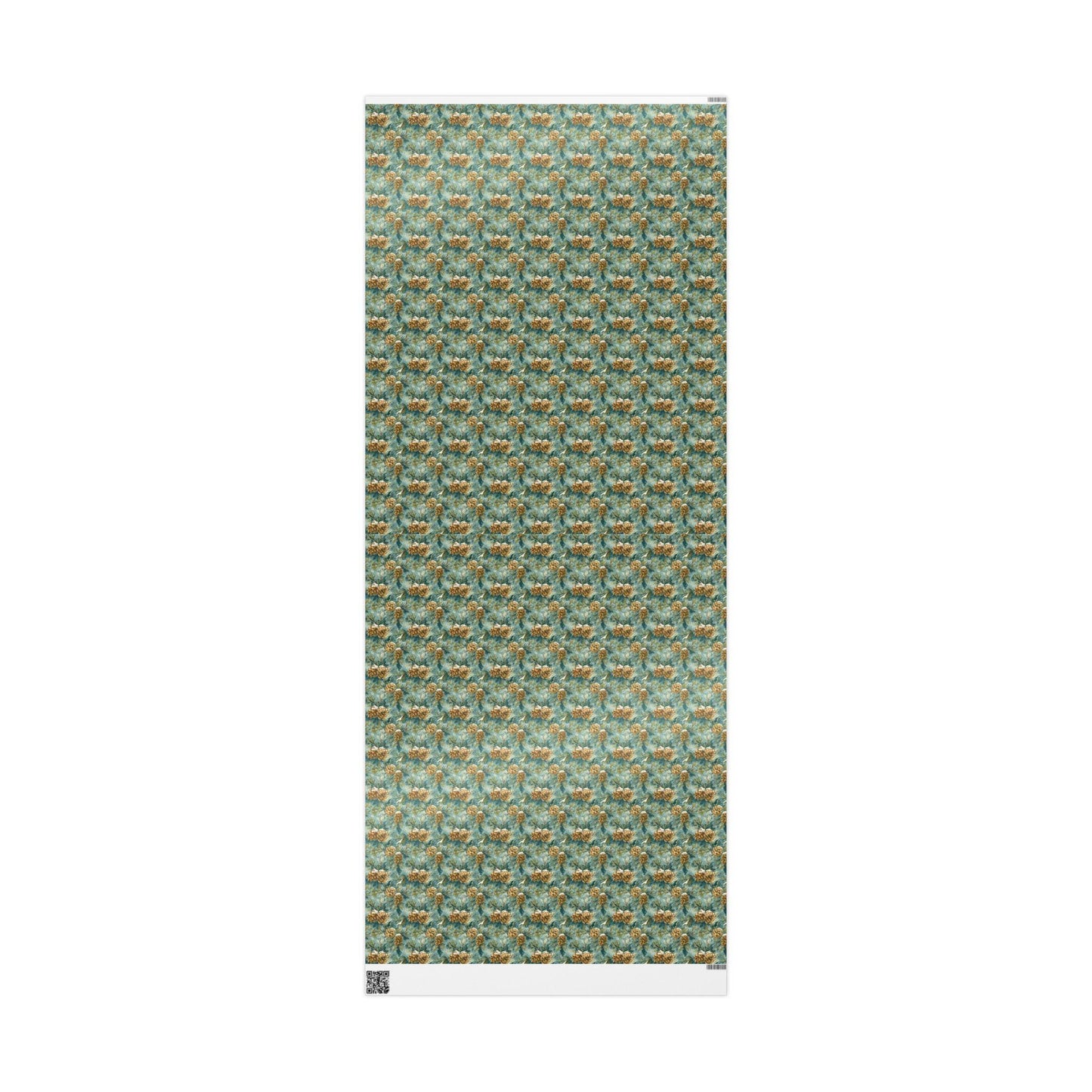 Winter Pinecone Wrapping Paper Roll, Evergreen Tree Gift Wrap for Christmas and Woodland Decor #3