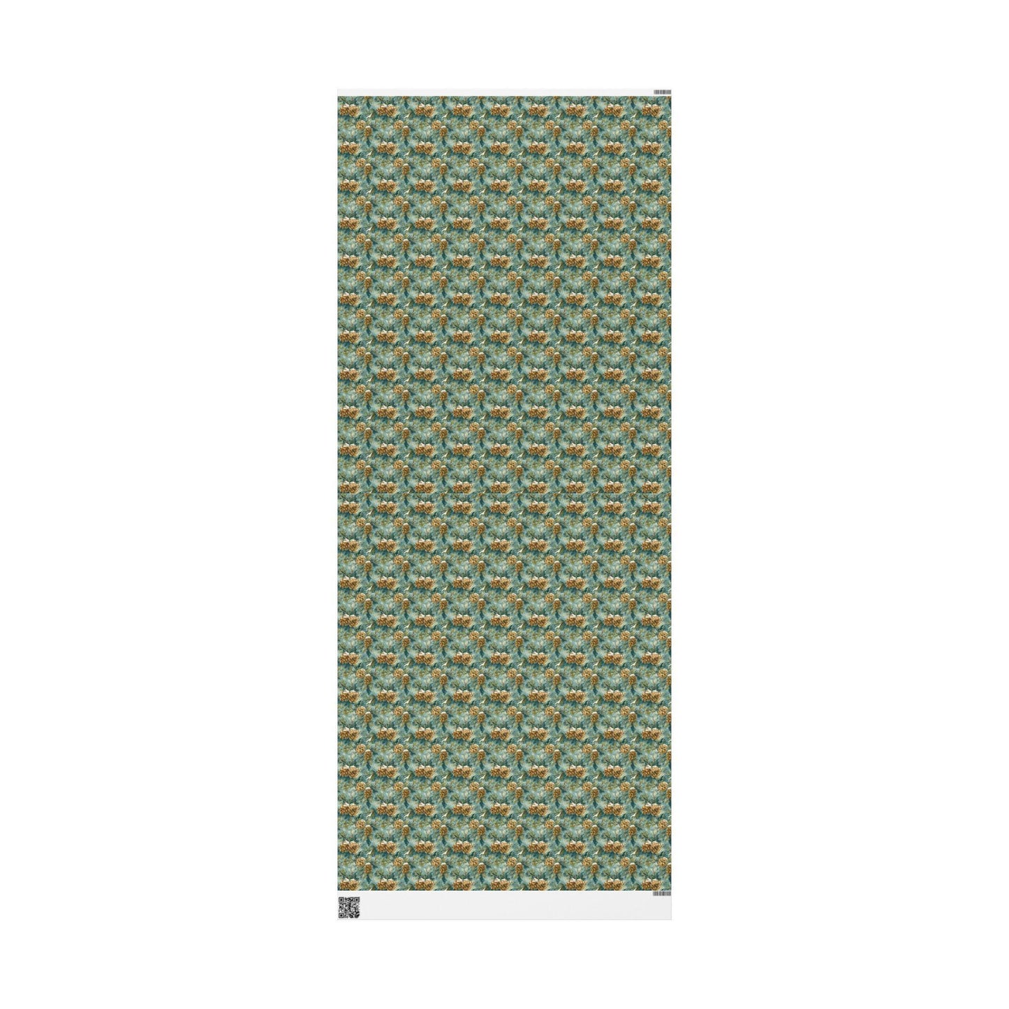 Winter Pinecone Wrapping Paper Roll, Evergreen Tree Gift Wrap for Christmas and Woodland Decor #3