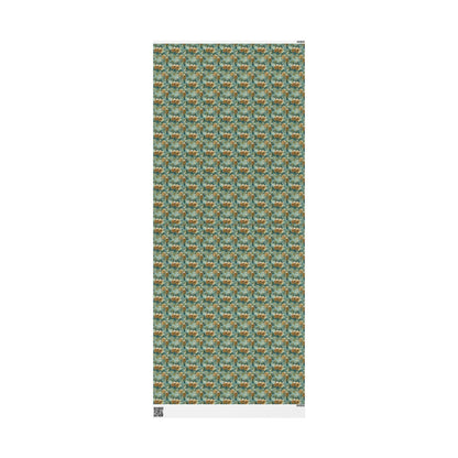 Winter Pinecone Wrapping Paper Roll, Evergreen Tree Gift Wrap for Christmas and Woodland Decor #3
