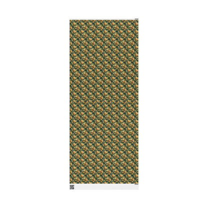 Rustic Christmas Wrapping Paper Roll, Winter Trees and Pinecones Gift Wrap for Holiday Gifts #4