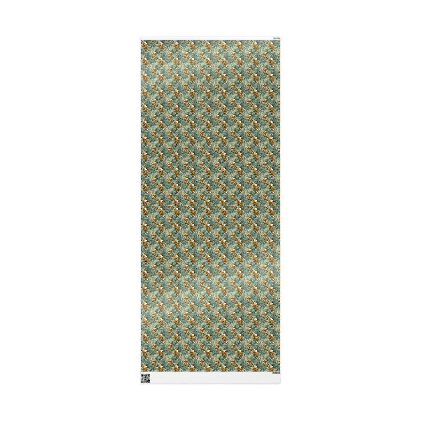 Forest Pinecone Wrapping Paper Roll, Winter Trees Gift Wrap for Christmas Gifts and Holiday Season