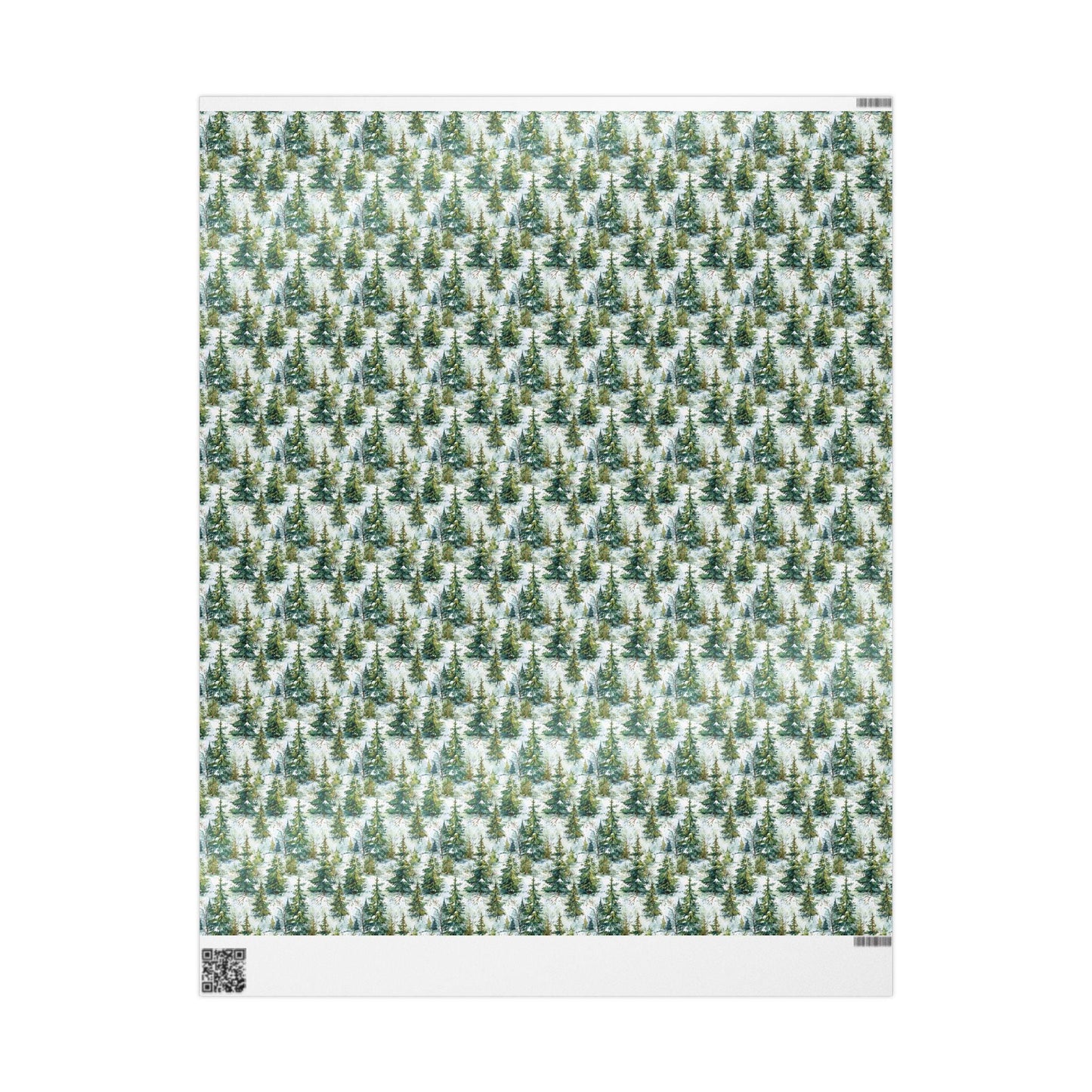 Winter Forest Gift Wrap Roll, Pinecones and Evergreen Design for Christmas and Rustic Holiday Gifts #9