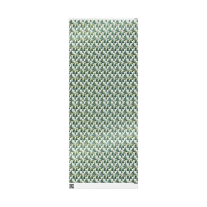 Winter Forest Gift Wrap Roll, Pinecones and Evergreen Design for Christmas and Rustic Holiday Gifts #9