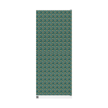 Rustic Pinecone Wrapping Paper Roll, Winter Forest Theme Gift Wrap for Christmas Packaging #15
