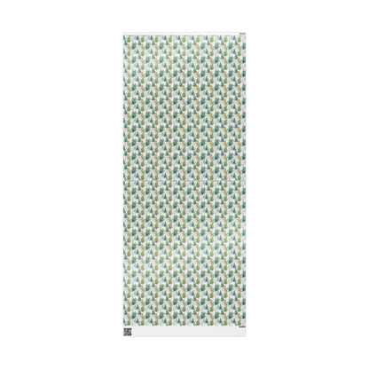 Christmas Pinecone Wrapping Paper Roll, Winter Trees and Forest Design for Cozy Gift Wrapping #10