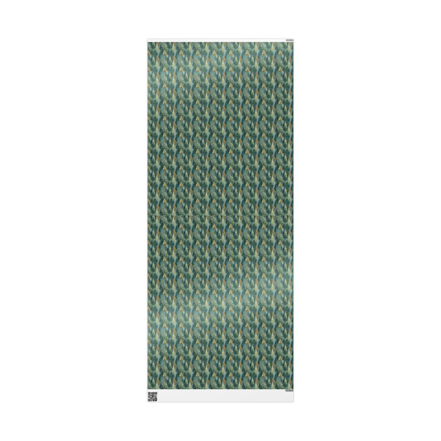 Christmas Gift Wrap Roll with Pine Trees and Pinecones, Rustic Winter Forest Wrapping Paper #16
