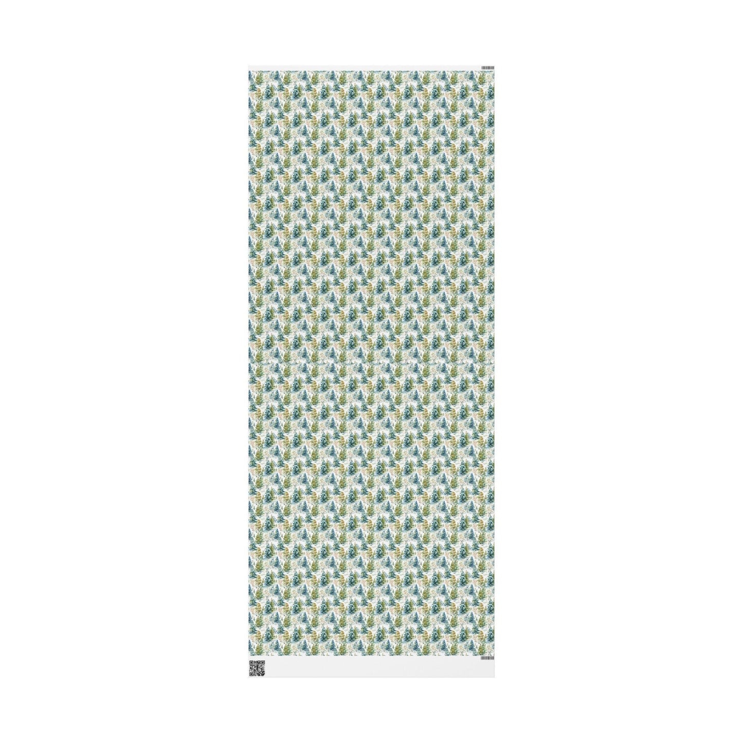 Christmas Pinecone Wrapping Paper Roll, Winter Trees and Forest Design for Cozy Gift Wrapping #10