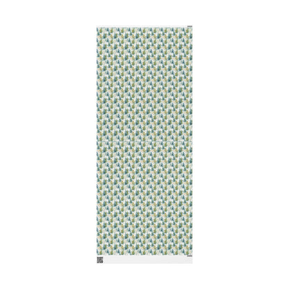 Christmas Pinecone Wrapping Paper Roll, Winter Trees and Forest Design for Cozy Gift Wrapping #10