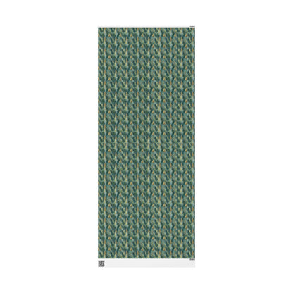 Christmas Gift Wrap Roll with Pine Trees and Pinecones, Rustic Winter Forest Wrapping Paper #16