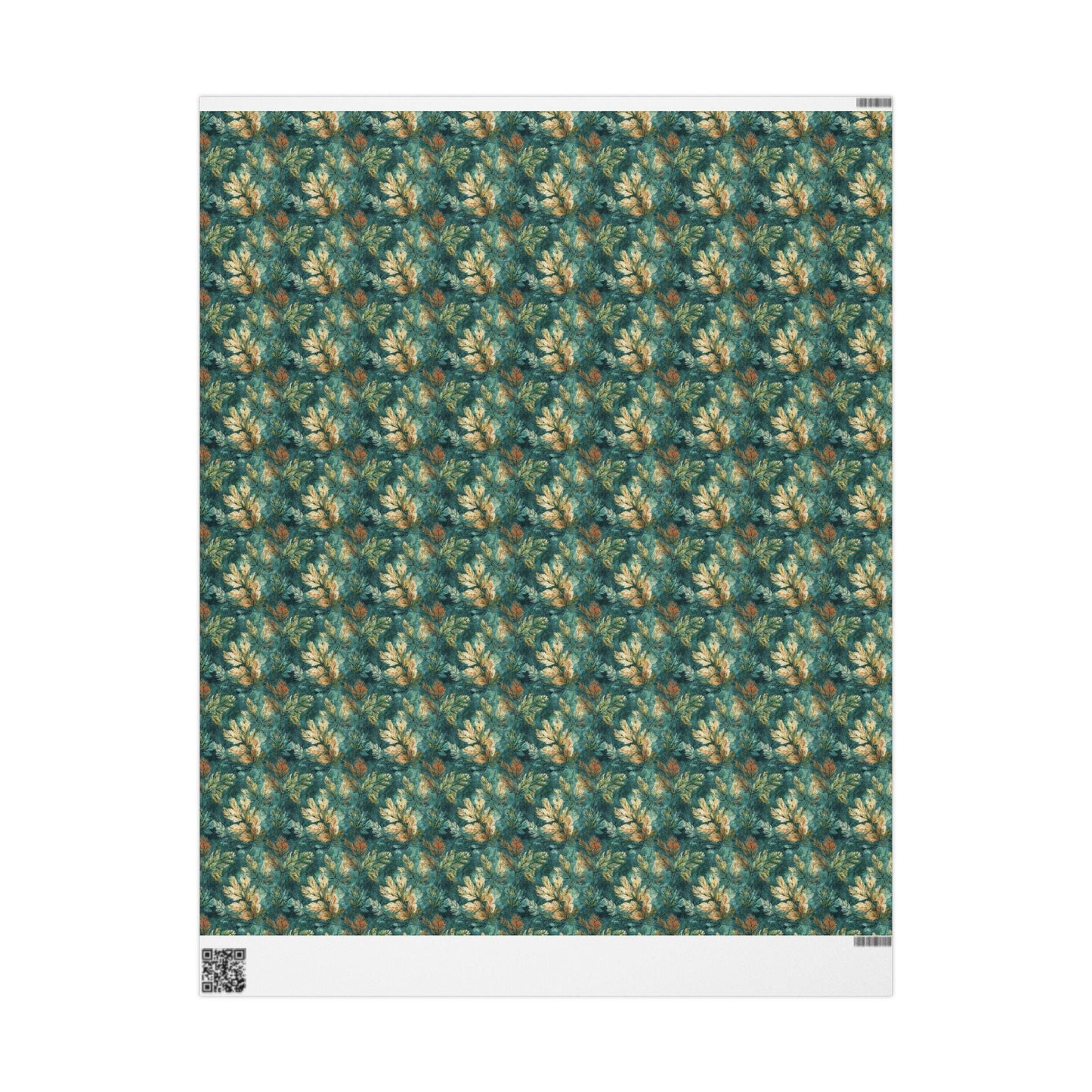 Winter Forest Holiday Wrapping Paper Roll, Pine Tree and Cone Gift Wrap for Christmas Gifts #17