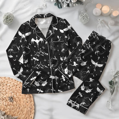 Dragon Pajamas Set, Bookish Club Holiday Pajamas, Matching Family Pajamas Set, Fourth Wing Pajamas Pants, Dragon Love Sleepwear