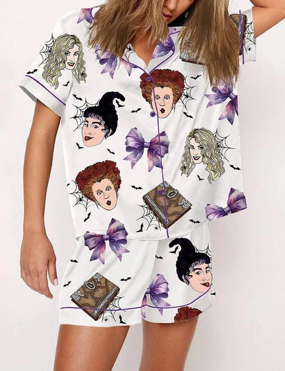 Hocus Pocus Halloween Satin Pajama Set  Pajamas Set