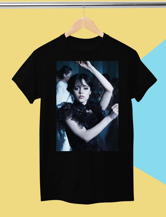 Wednesday t-shirt, Addams Family shirt for men and women, black unisex cotton tee