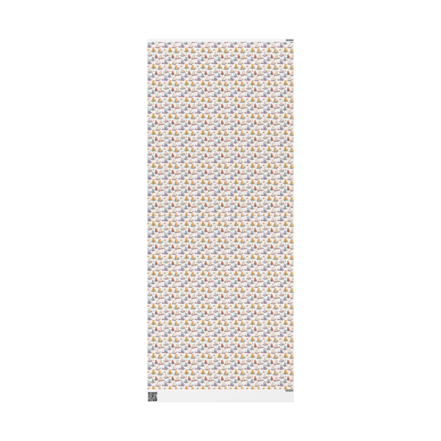 Namaste Yoga Cats Wrapping Paper Roll, Meditation Inspired Gift Wrap for Yogis, Instructors, Wellness and Spiritual Occasions #2
