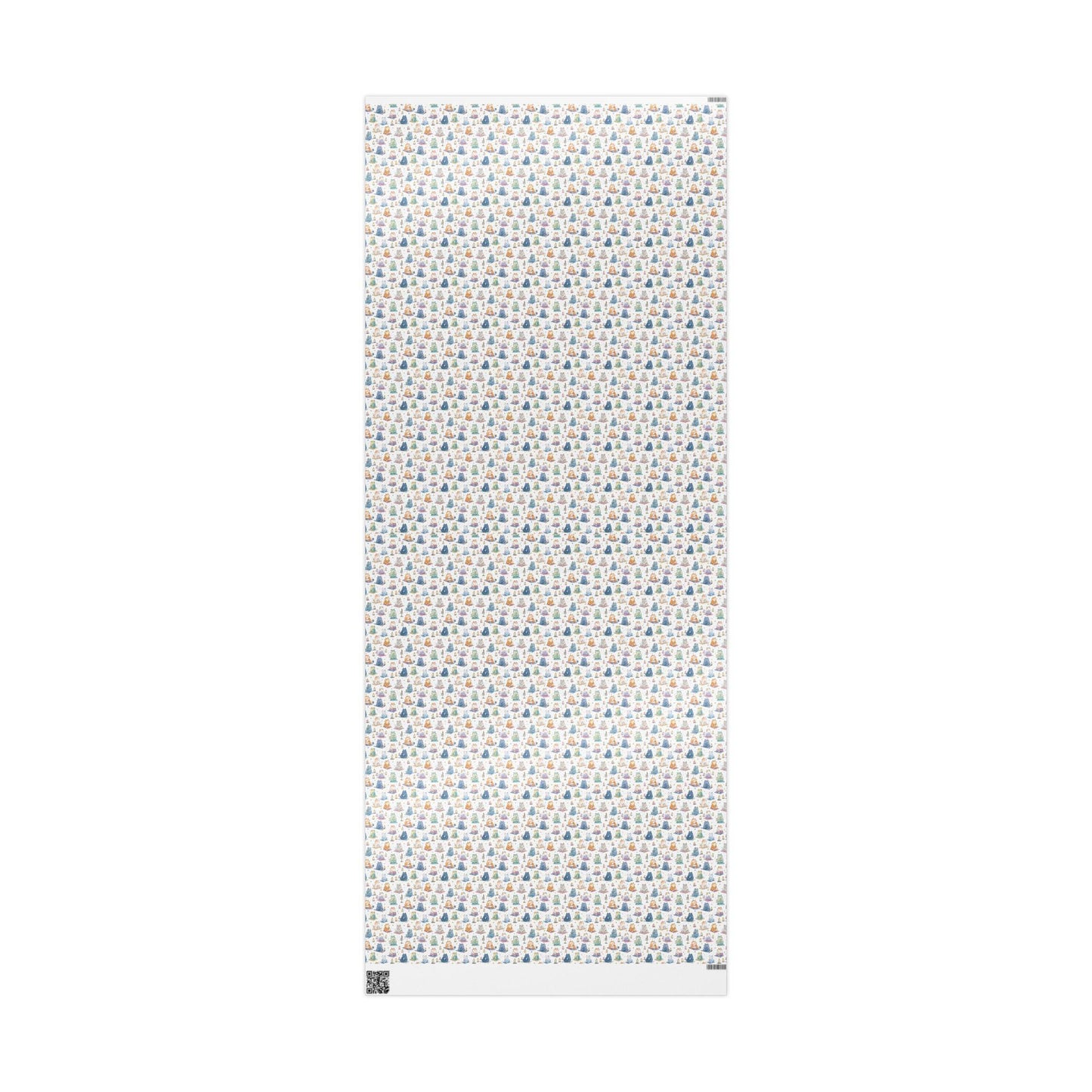 Yoga Wrapping Paper Roll with Namaste and Pose Design, Mindful Gift Wrap for Yoga Teacher or Meditation Lover Holiday Gifts #1