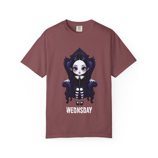 Gothic Tee, Halloween Shirt, Unisex T-shirt, Cute Wednesday Addams, Cult Classic Apparel, Casual Streetwear, Gifts for Fans, Gifts For Her