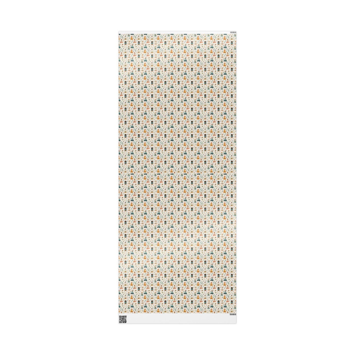 Yoga Poses Wrapping Paper Roll, Namaste Gift Wrap for Meditation Lovers, Teachers, and Wellness Gift Giving #7