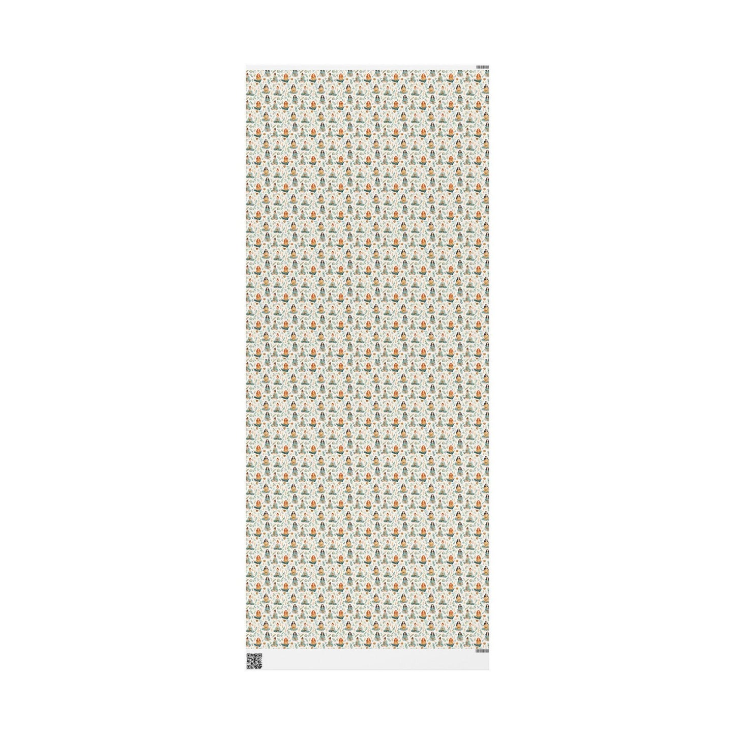 Yoga Inspired Wrapping Paper Roll with Namaste Design, Mindful Holiday Gift Wrap for Zen or Spiritual Presents #9