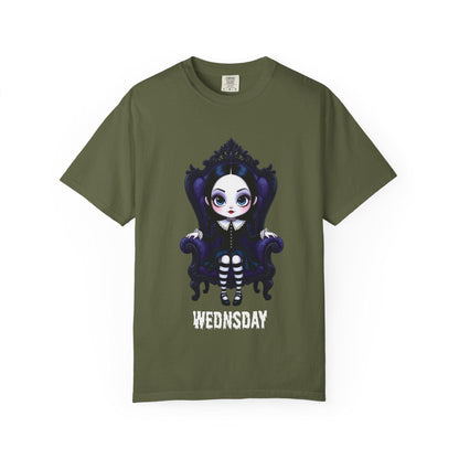 Gothic Tee, Halloween Shirt, Unisex T-shirt, Cute Wednesday Addams, Cult Classic Apparel, Casual Streetwear, Gifts for Fans, Gifts For Her