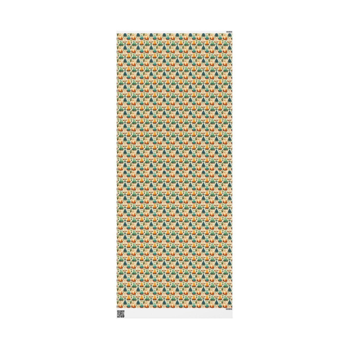 Yoga Cats Gift Wrap Roll with Spiritual and Mindful Themes, Wrapping Paper for Holiday Yoga Teacher Gifts #15