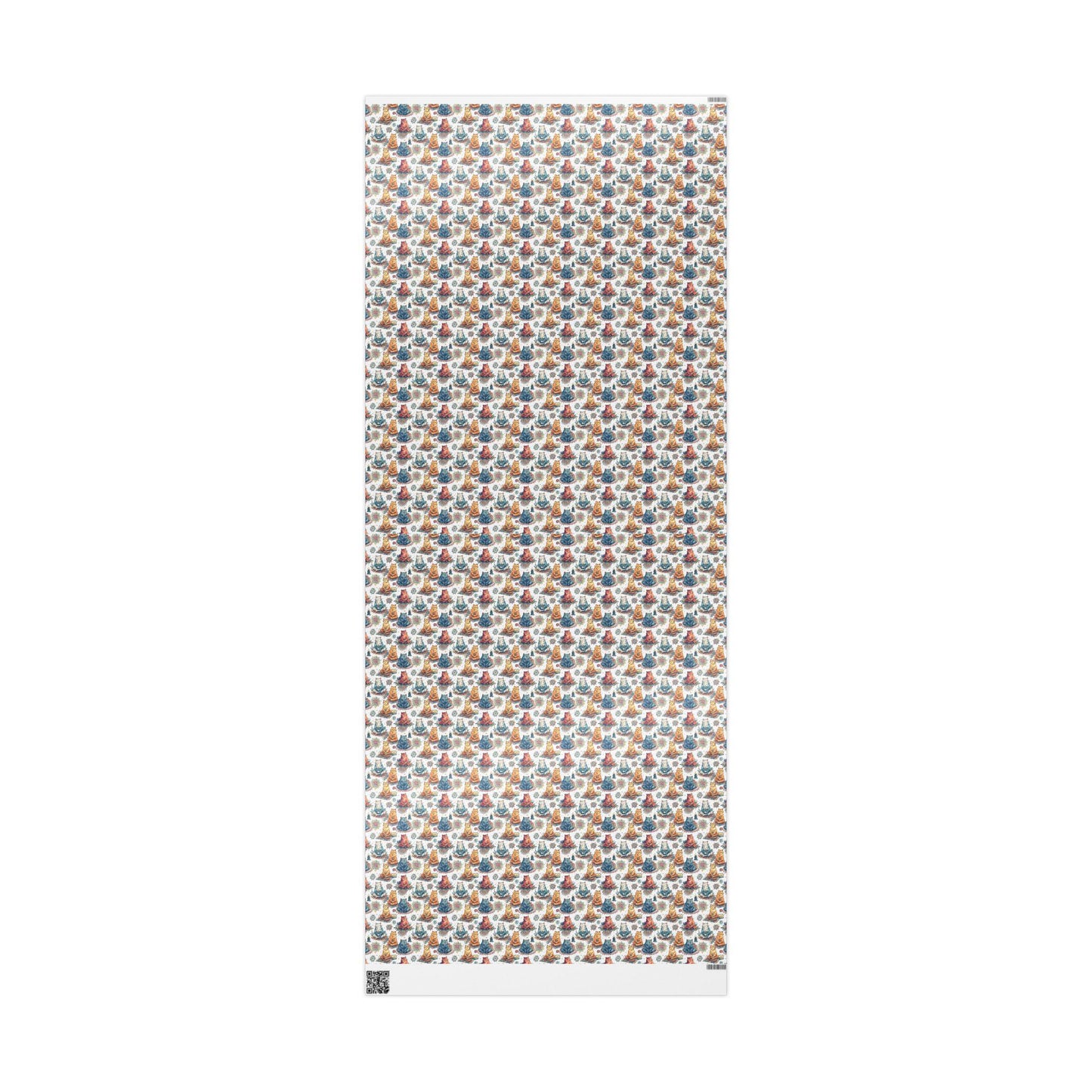 Boho Yoga Cats Wrapping Paper Roll with Namaste Elements, Gift Wrap for Teachers, Students, and Meditation Gifts #14