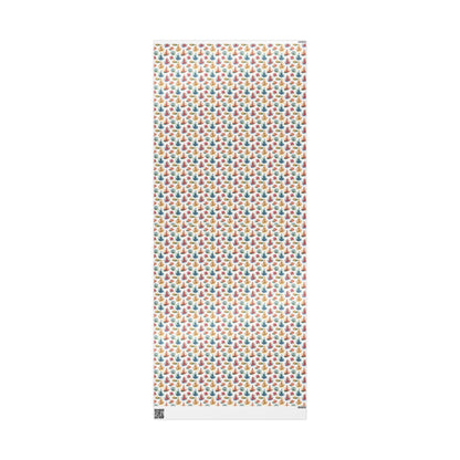 Peaceful Yoga Wrapping Paper Roll, Gift Wrap with Namaste and Zen Pose Designs for Spiritual Holiday Gifts #11