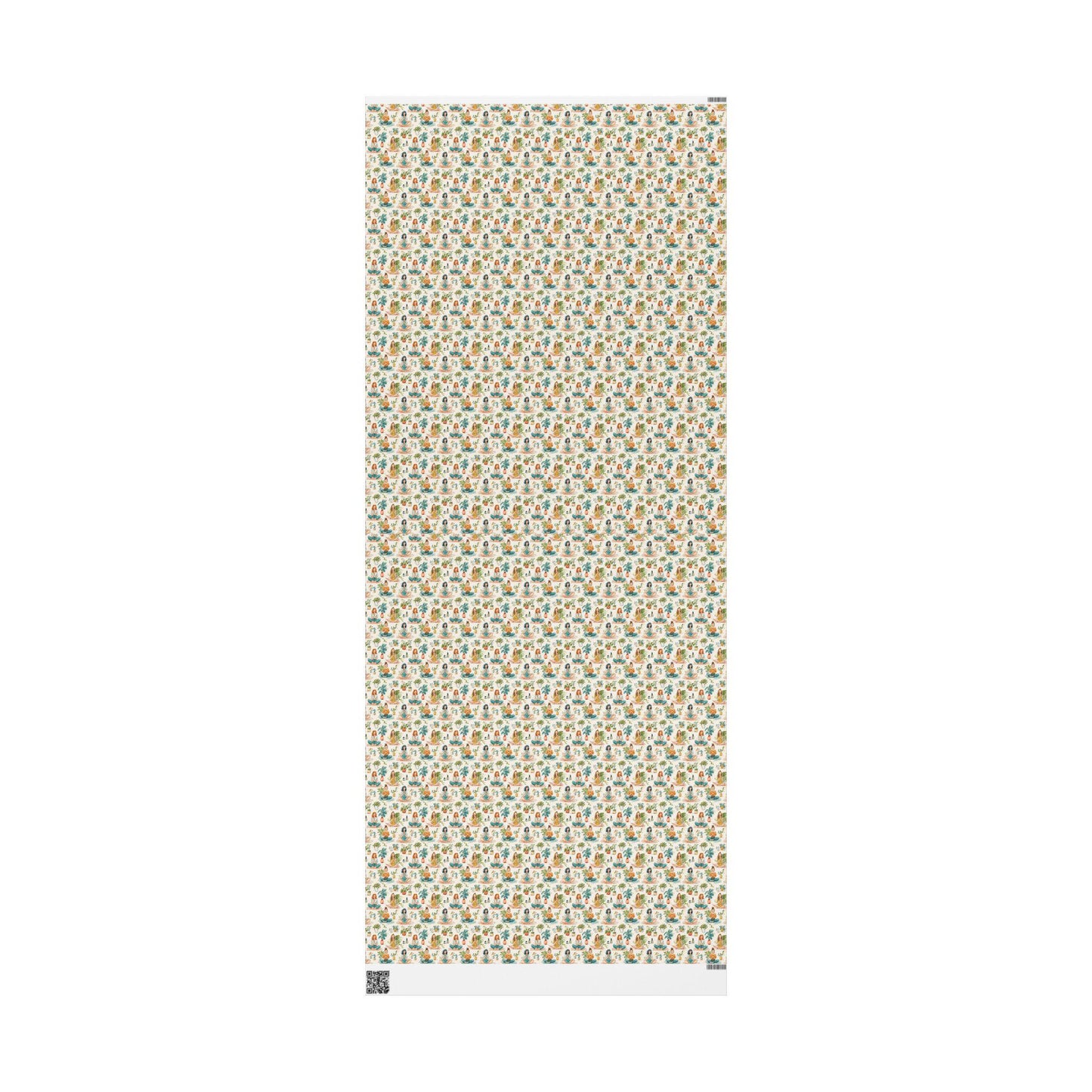 Namaste Wrapping Paper Roll, Yoga Pose Design Gift Wrap for Peaceful, Spiritual, and Thoughtful Holiday Gifting #20