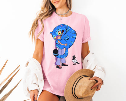 Kpop Demon Hunters Tiger Love Shirt, Derpy the Tiger And Bird Demon Hunter Tiger Shirt, Hunters Tiger Fan, Animal Shirt, Kpop Movie Fan Gift