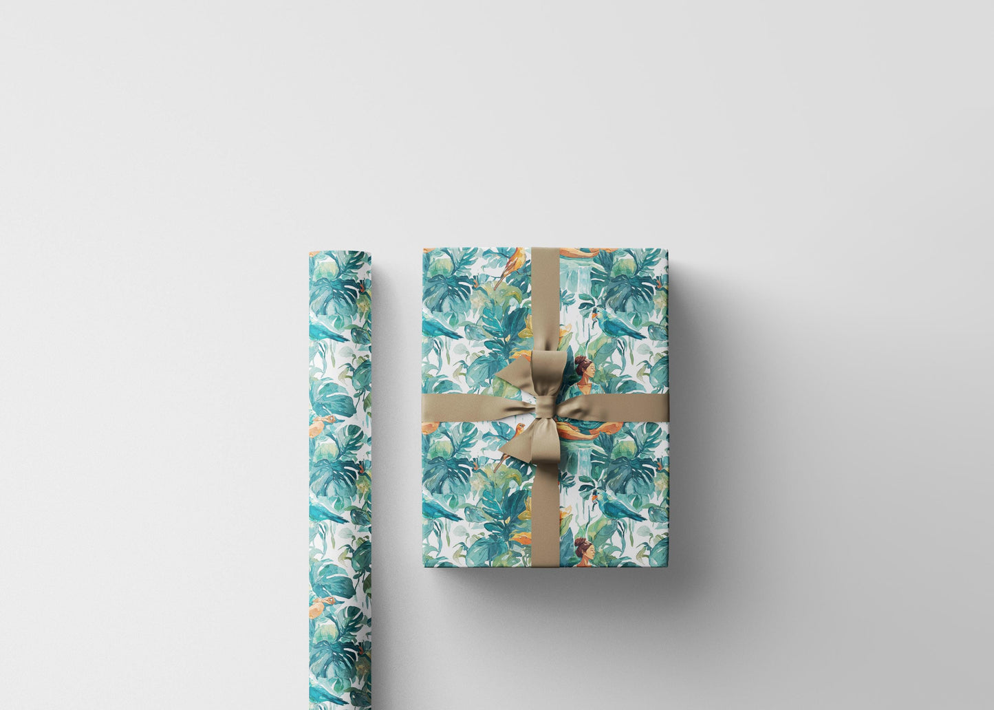 Yoga and Spiritual Wrapping Paper Roll, Meditation Pose Gift Wrap for Zen Teachers and Holiday Celebrations #24