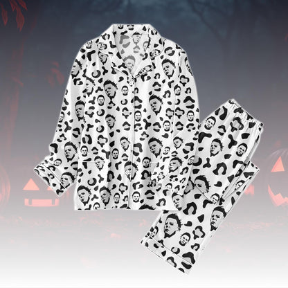 Michael Myers Pajamas Set, Halloween Horror Pajamas Women, Scary Movie Matching Pajamas, Slasher Villain Pajamas For Him, Spooky Season