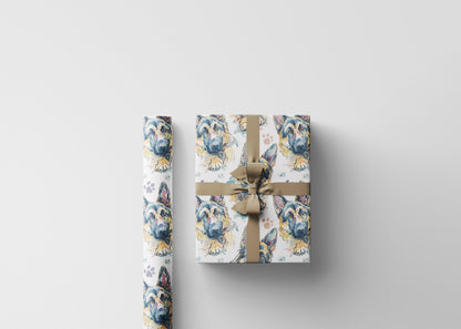Funny German Shepherd Gift Wrap Roll, Cute Dog Wrapping Paper for Pet Owner Birthdays, Christmas, or Dog-Themed Special Occasions #6
