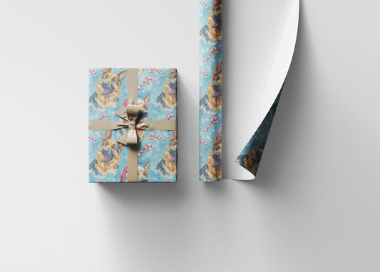 German Shepherd Wrapping Paper Roll with Cute GSD Print, Gift Wrap for Dog Lovers, Pet Owners, Moms and Dads for Holidays or Birthdays #1