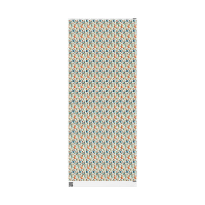 Barista Gift Wrap Premium Coffee Lover | Watercolor Wrapping Paper | Rustic Cozy Holiday Roll #11