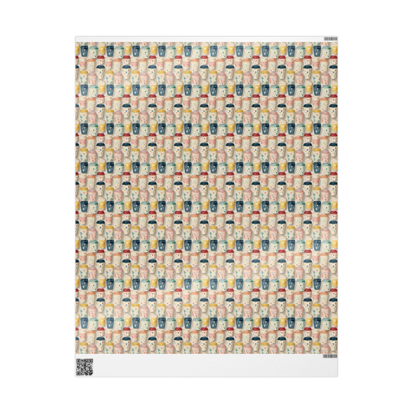 Coffee Wrapping Paper Premium Design | Watercolor Beans Gift Wrap | Coffee Addict Holiday Supplies #2