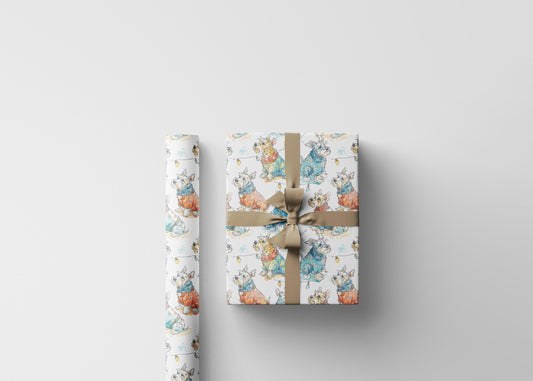 Cute Christmas Schnauzer Wrapping Paper Roll, Dog Gift Wrap for Schnauzer-Themed Parties, Pet Holidays, and Birthday Gifts #6