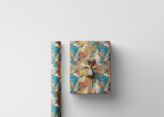 Rock Climbing Wrapping Paper Roll for Outdoor Lovers, Gift Wrap for Climbers and Mountain Hiking Enthusiasts #15