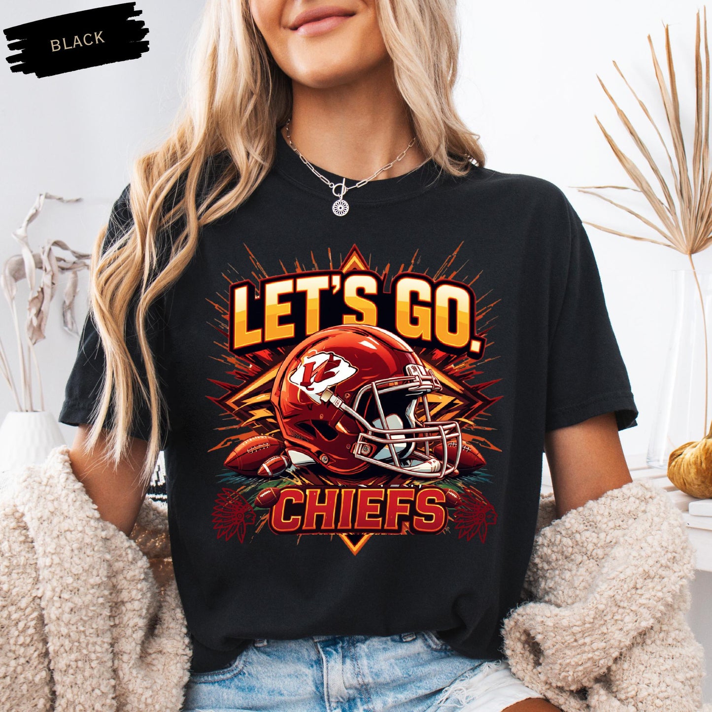 Chiefs Game Day Comfort Colors Tee,Football Season Shirt