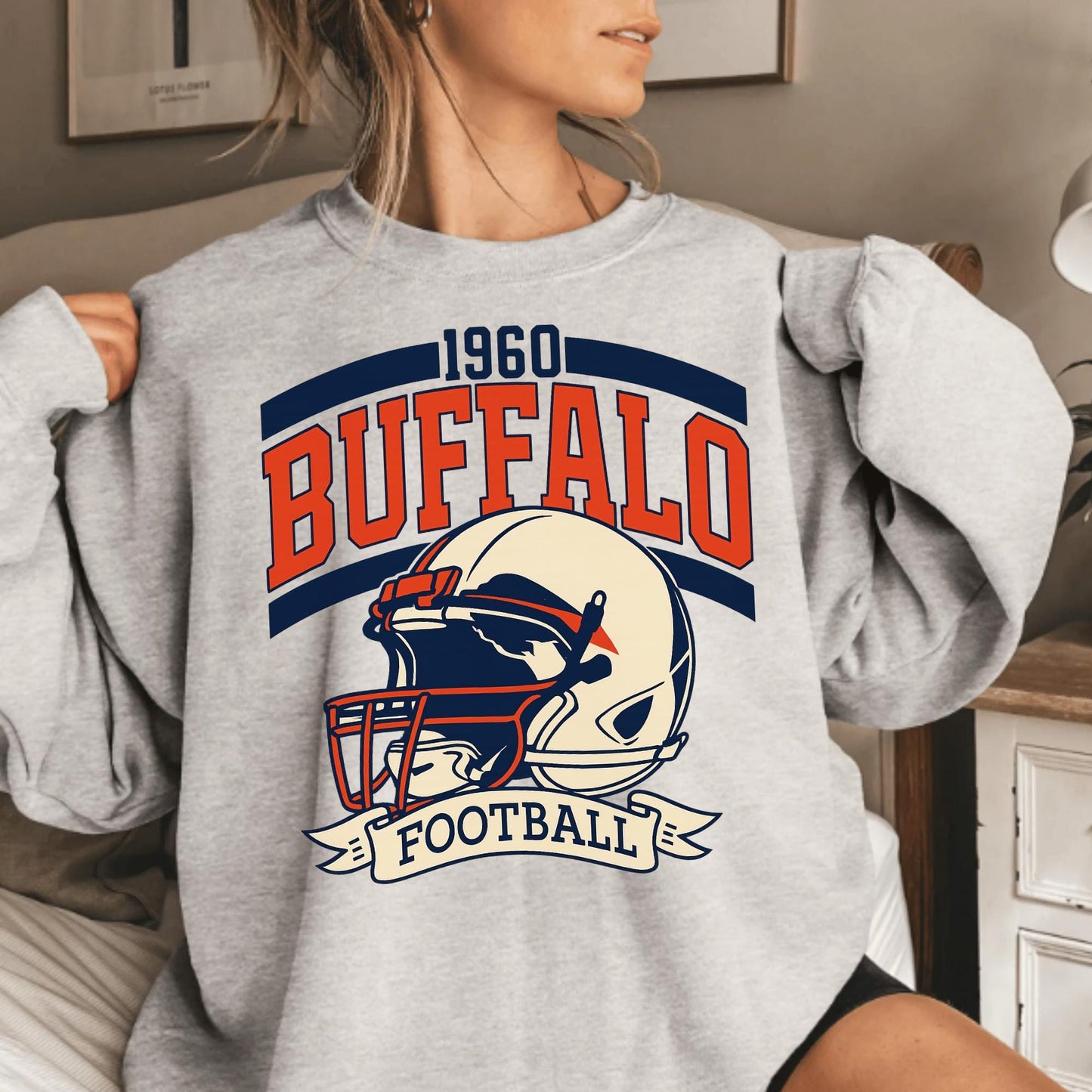 Buffalo Football Retro Style Shirt, Buffalo Fan Sweatshirt, Game Day Shirt, Buffalo Football Fan Shirt, New York Sweatshirt
