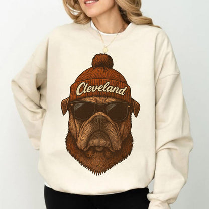 Cleveland Football Graphic Sweatshirt, Vintage Cleveland Football Shirt, Cleveland Shirt, Football Shirt, Cleveland Fans Gift Tee