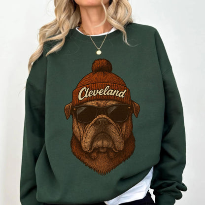 Cleveland Football Graphic Sweatshirt, Vintage Cleveland Football Shirt, Cleveland Shirt, Football Shirt, Cleveland Fans Gift Tee