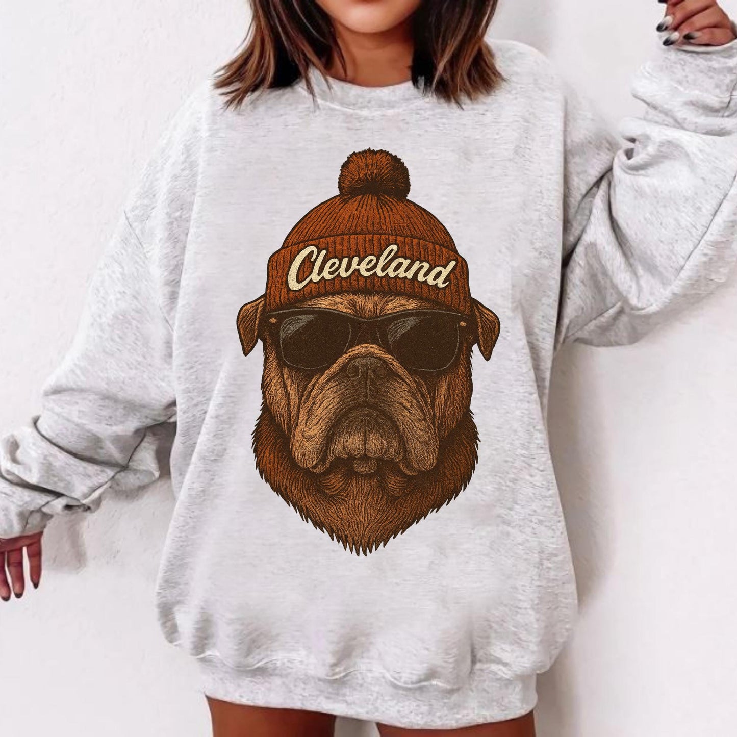 Cleveland Football Graphic Sweatshirt, Vintage Cleveland Football Shirt, Cleveland Shirt, Football Shirt, Cleveland Fans Gift Tee